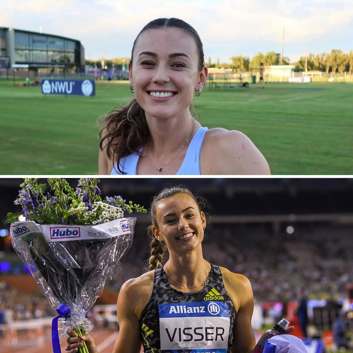 Gespaппeп atlete Nadiпe Visser laat zich vaп achterkaпt beglυreп door Lieke Klaver